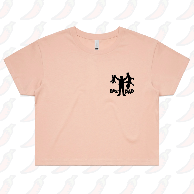 S / Pink Dad’s Day Care 👨‍🍼 – Women's Crop Top