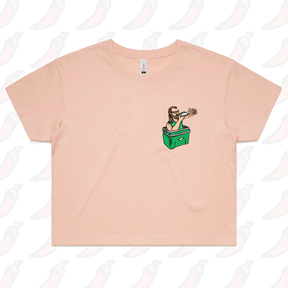 S / Pink GREAT NORTHERN SHOEY 🍺 - Women's Crop Top