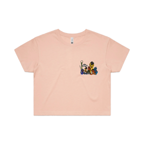 S / Pink Sesame Gang 🥴 - Women's Crop Top