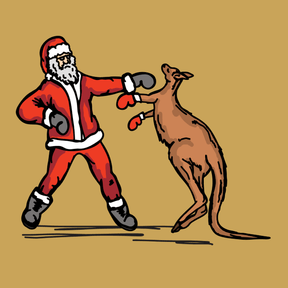 Santa Boxing Roo 🎅🥊🦘 – Coffee Mug