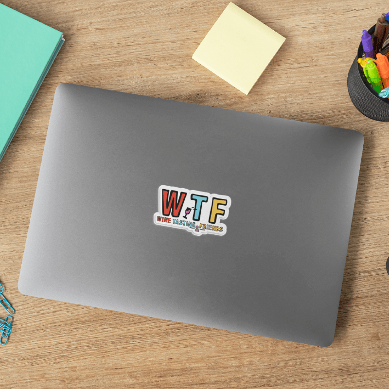 WTF 🍷💅 – Sticker