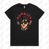 XS / Black / Large Front Design Momager 🕶️ - Women's T Shirt