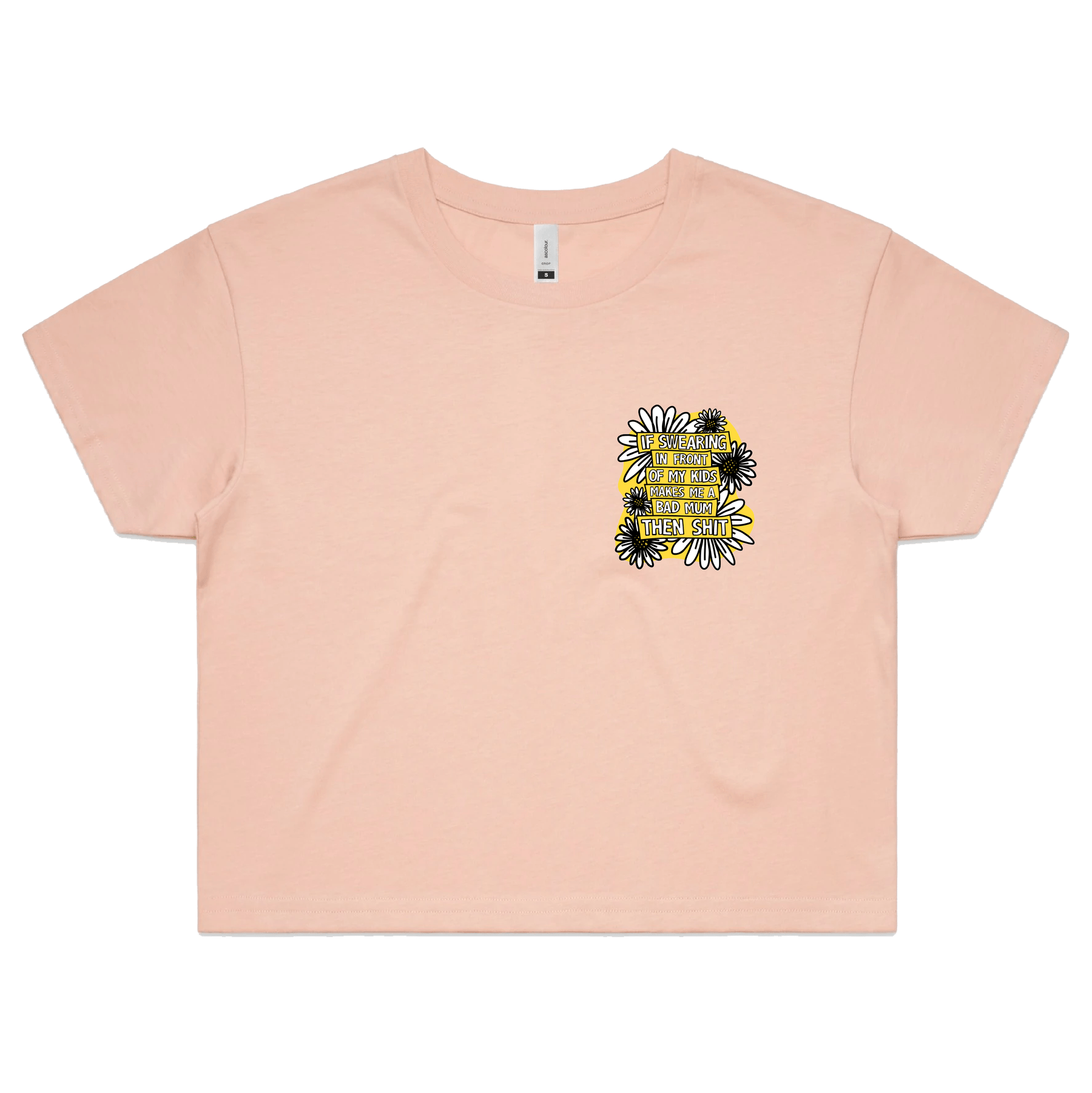 XS / Pink Sweary Mum 🤬🎀 – Women's Crop Top