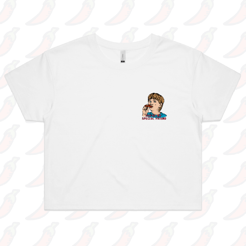 XS / White Kazoo Kid 🎶- Women's Crop Top