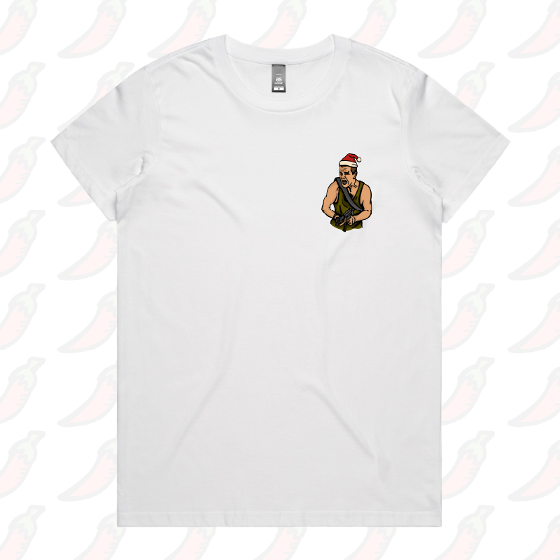 XS / White / Small Front Design Die Hard Christmas 🧨🎄- Women's T Shirt